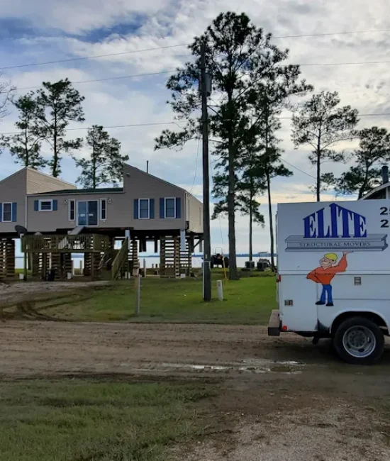 stilt house with four rooms Elite Structural Movers, Inc.